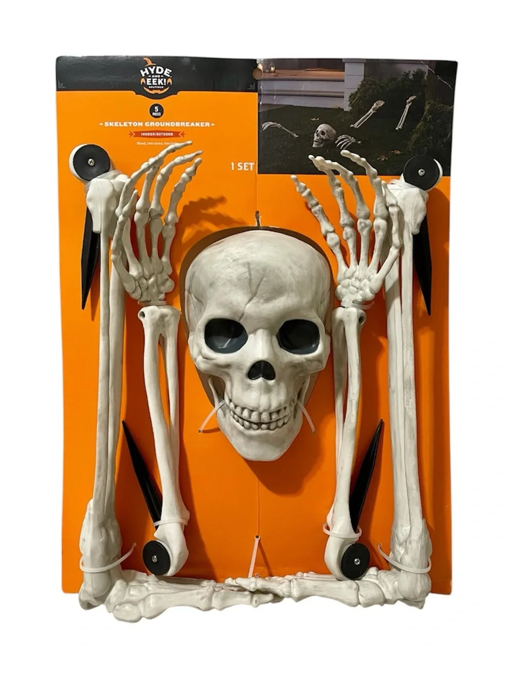 Hyde & EEK! 5pc Skeleton Groundbreaker Set Halloween Decorative Prop